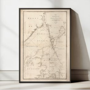 Kattegat & Bohus Bugten 1806 - Svensk kort