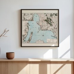 Sj�lland Sydvest 1772-1822 - Historisk kobberstik