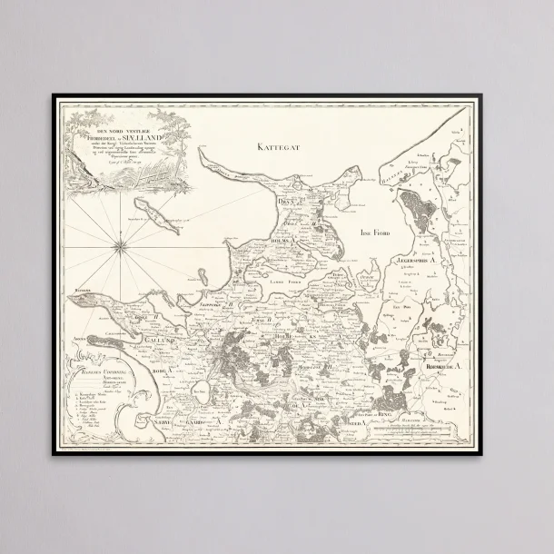 Sj�lland Nordvest 1810-1860 - Historisk kobberstik