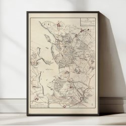 Isefjords Syd�stlige Kyst 1793-1843 - Historisk kort