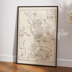 Isefjords Syd�stlige Kyst 1793-1843 - Historisk kort