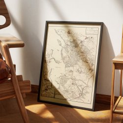 Isefjords Syd�stlige Kyst 1793-1843 - Historisk kort