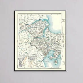 Randers Amt Vest 1900 - Historisk amt-kort