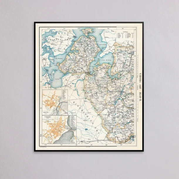 Viborg Amt Nordvest 1900 - Historisk kort