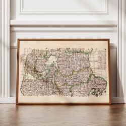 Himmerland, Thy &amp; Djursland 1642-1667 - Historisk Mejer-kort