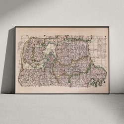 Himmerland, Thy &amp; Djursland 1642-1667 - Historisk Mejer-kort