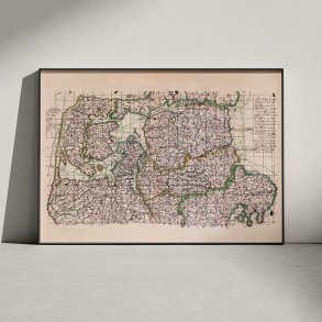 Himmerland, Thy & Djursland 1642-1667 - Historisk Mejer-kort