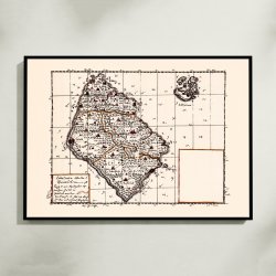 Bornholm 1642-1667 - Historisk Mejer-kort