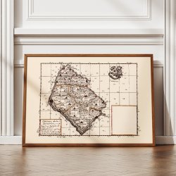 Bornholm 1642-1667 - Historisk Mejer-kort