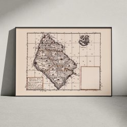 Bornholm 1642-1667 - Historisk Mejer-kort