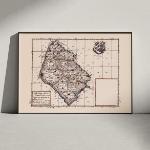 Bornholm 1642-1667 - Historisk Mejer-kort