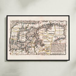 Limfjorden 1642-1667 - Historisk Mejer-kort