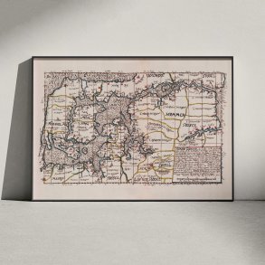 Limfjorden 1642-1667 - Historisk Mejer-kort