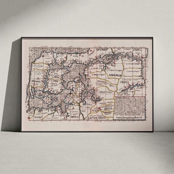 Limfjorden 1642-1667 - Historisk Mejer-kort