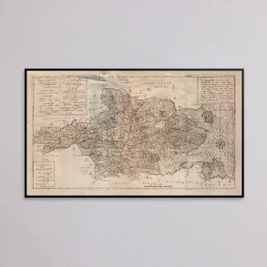 Aabenraa Amt 1642-1667 - Historisk Mejer-kort