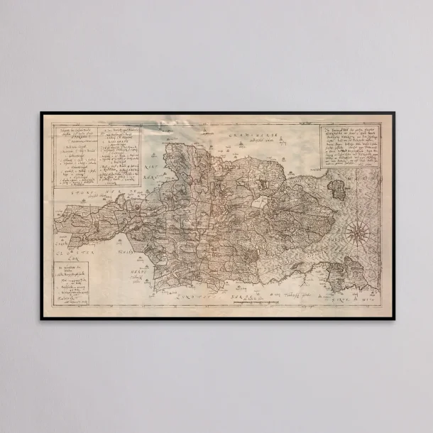 Aabenraa Amt 1642-1667 - Historisk Mejer-kort