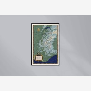 Alpes de France 1950 - Landkort