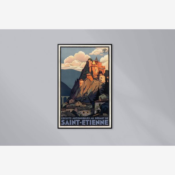 Circuit automobile au d�part de Saint-Gervais 1929 - PLM Rejseplakat