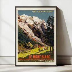 Le Mont-Blanc 1906 - Rejseplakat
