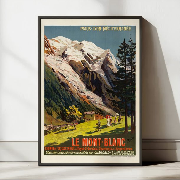 Le Mont-Blanc 1906 - Rejseplakat