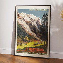 Le Mont-Blanc 1906 - Rejseplakat