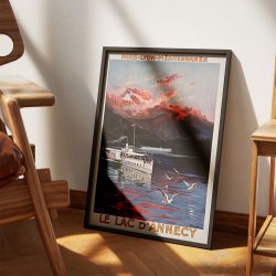 Le Lac d'Annecy 1910 - Rejseplakat