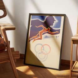 Le coureur 1941 - Sportsplakat