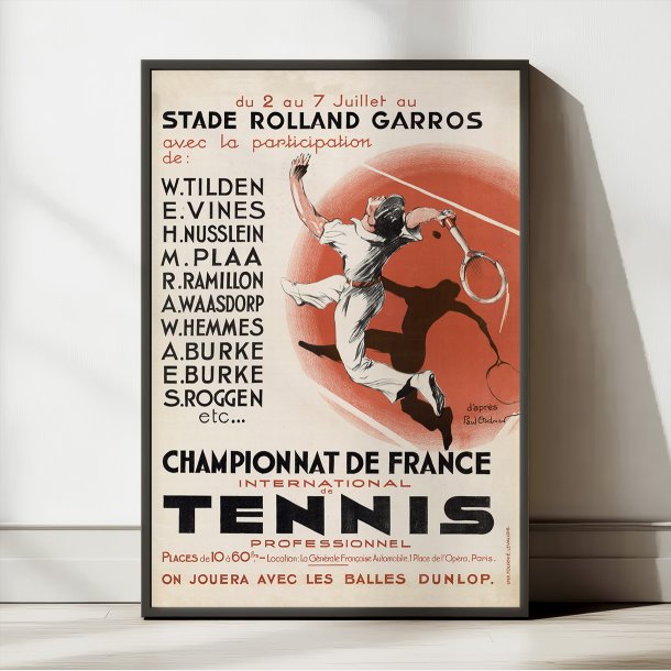 Championnat de France de tennis 1930 - Sportsplakat