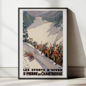 Les sports d'hiver � Saint-Pierre de Chartreuse 1930 - Rejseplakat