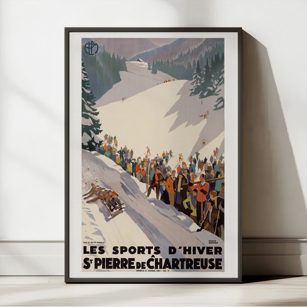 Les sports d'hiver � Saint-Pierre de Chartreuse 1930 - Rejseplakat