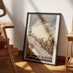 Les sports d'hiver � Saint-Pierre de Chartreuse 1930 - Rejseplakat