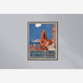 Grand prix automobile de la Corse 1921 - Sportsplakat