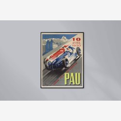 Grand prix automobile Pau 1950 - Sportsplakat
