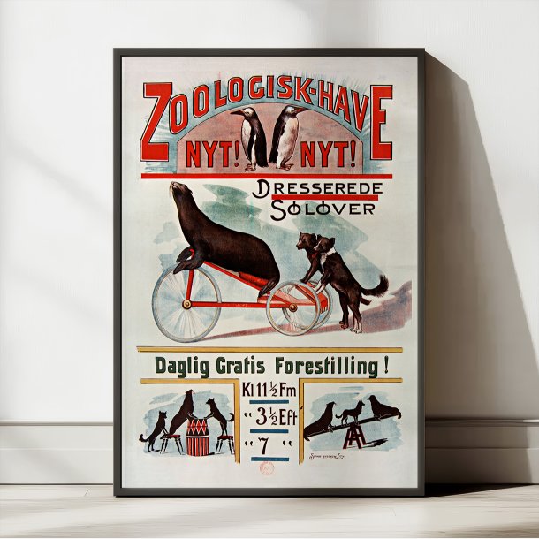 Zoologisk Have 1895 - Reklameplakat