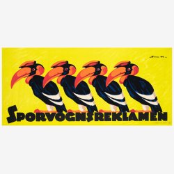 Skr�ddersyet til sporvogn 1924 - Reklameplakat