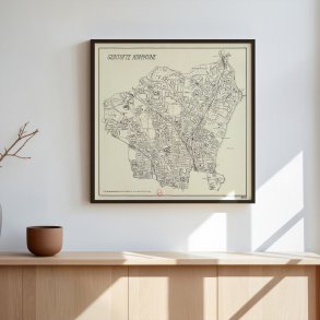 Gentofte kommune 1951 - Landkort