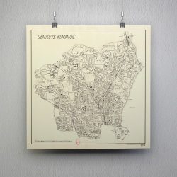 Gentofte kommune 1951 - Landkort