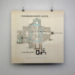 Frederiksberg Have 1850-1880 - Historisk litografi