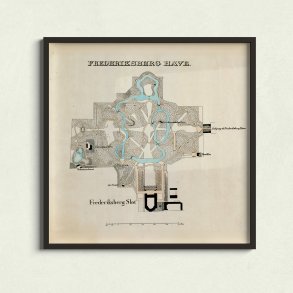 Frederiksberg Have 1850-1880 - Historisk litografi