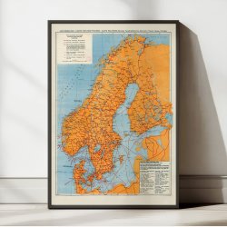 Motoring map 1937 - Landkort