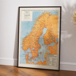 Motoring map 1937 - Landkort