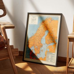 Motoring map 1937 - Landkort