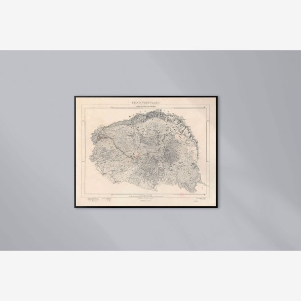 Cono Vesuviano 1900 - Landkort