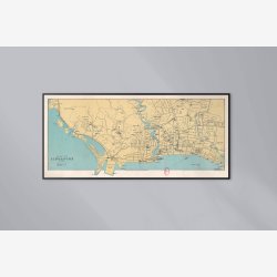 Plan of Singapore 1905 - Bykort