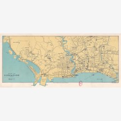 Plan of Singapore 1905 - Bykort