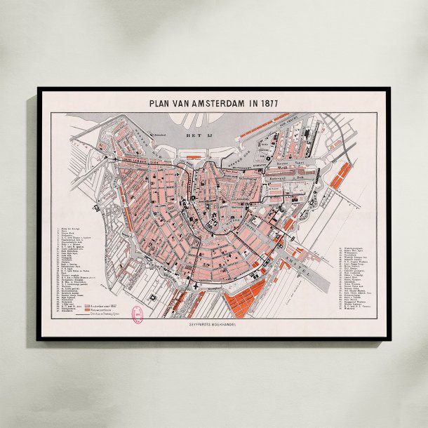 Plan van Amsterdam 1877 - Bykort