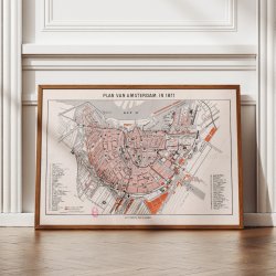 Plan van Amsterdam 1877 - Bykort
