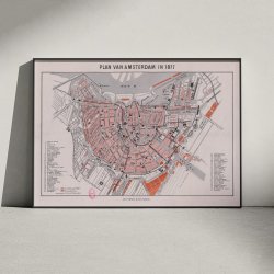 Plan van Amsterdam 1877 - Bykort