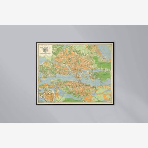 Det centrala Stockholm 1950 - Bykort