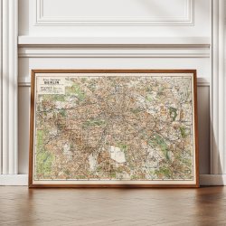 Silva-Stadtplan Berlin 1934 - Bykort